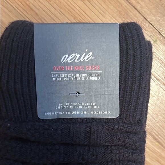 aerie Other - Aerie Charcoal Over the Knee Socks new